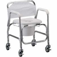 Commode Shower chair with Wheels